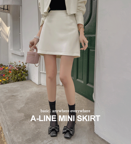 Dabagirl 77497 Solid Tone A-Line Skirt