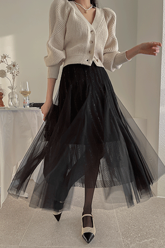 Dabagirl 76516 Elasticated Waist Tulle Skirt
