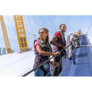 London, England: Climbing the roof of the O2 arena[GG_t145554]