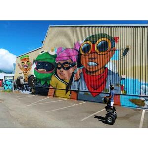 미국 하와이 오아후 호놀룰루: 거리 예술과 해안가 호버보드 투어