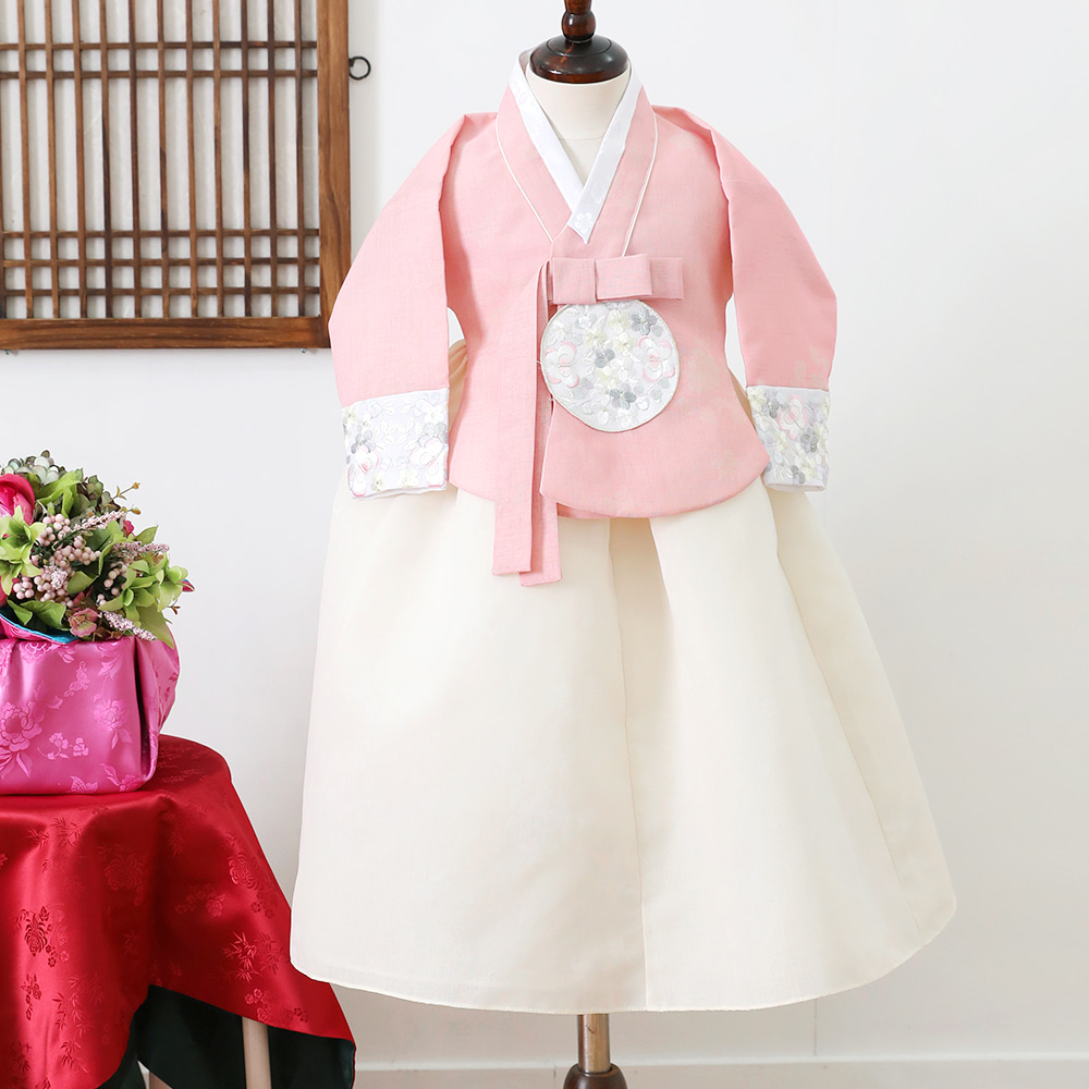 공주당의 여아 전통한복(핑크아이)