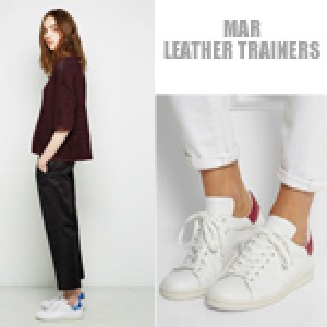 [Mar-SH720] Leather trainers- 매장에선 벌써 품절!프렌치하고도 자연스러운룩