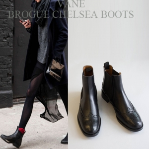 [Vane-SH735] Brogue chelsea boots
