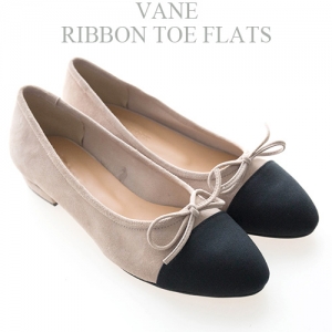 [Vane-SH738] Ribbon toe flats