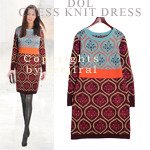 [Dol-OP85] Chess knit dress