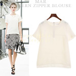 [Mar-TO280] Modern zipper blouse-모던한 감각적 디자인 단아한 여성미를 선사  