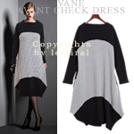 [Van-OP456] Avant Check Dress-따뜻한 털기모안감 &amp; 따뜻하고 멋스러워요! 