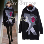 [Tsu-KN197] Lady knit top-위트있는 감성!따뜻 &amp; 스타일리시! 