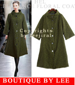 [Her-CO1801] Elegance floral coat- BOUTIQUE ITEM 강남의 엘레강스 스타일 ! 