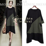 [Mar-OP622] Modernline linen dress-모던하고 세련된 라인 감각적 린넨 드레스  