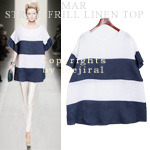 [Mar-TO712] Stripe frill linen top -시원하고 멋스러운 린넨! 로맨틱 슬리브디자인. 주문폭주 