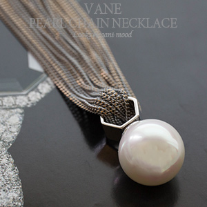 [Vane-AC608] Pearl chain necklace-우아함과 럭셔리한 멋 어느 옷에서도 아름답죠!! 