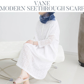 [Vane-AC678] Modern seethrough scarf-여신 스카프!물결이 흐르는듯한 부드러운 웨이브로 고급스러워요