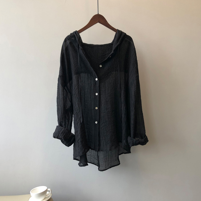 blouse charcoal color image-S1L21