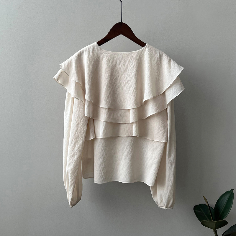 blouse khaki color image-S1L40
