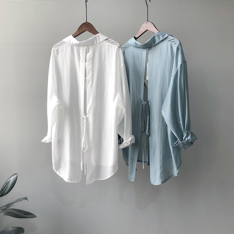 blouse khaki color image-S1L10