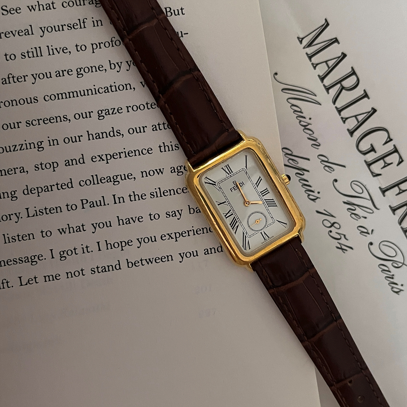 FENDI small second gold classic watch