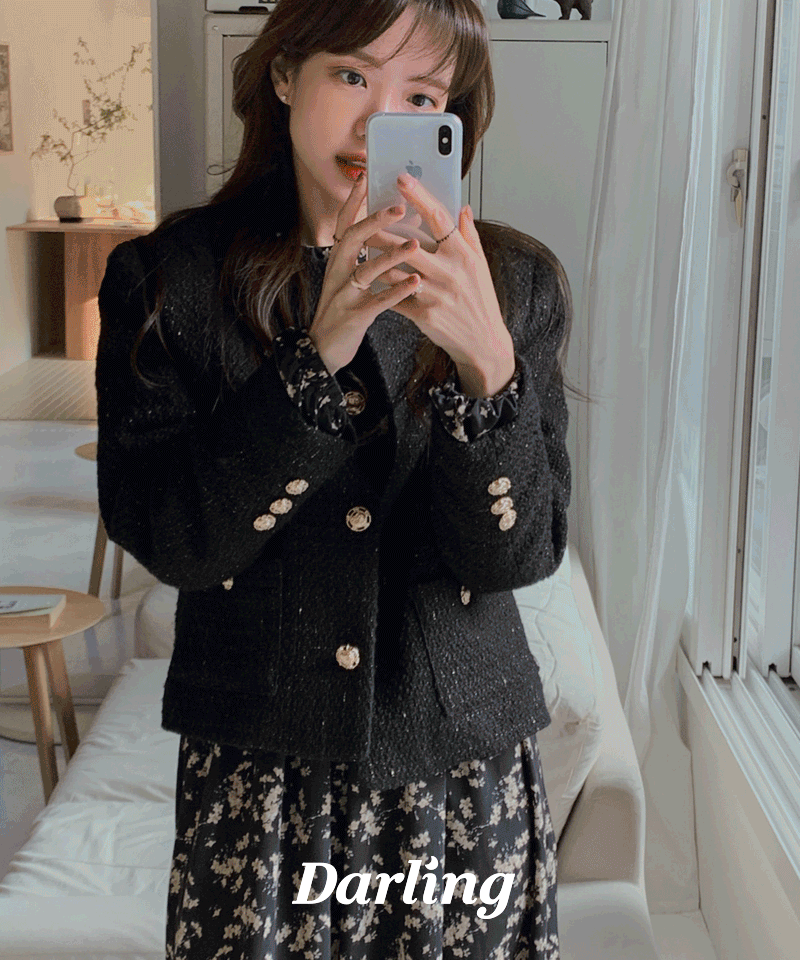 [MADE] Glam Tweed Jacket (Mink Lining) : [PRODUCT_SUMMARY_DESC]