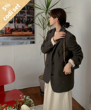 ウラジシングルジャケット+ベイカーワンピース 韓国ファッション通販 ダルトゥ