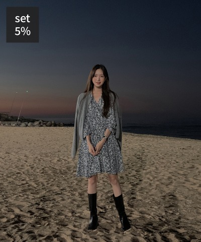 Marche Angora Cardigan (30% Wool) + Swiss Persona Wrap Dress Women&#039;s Clothing Shopping Mall DALTT