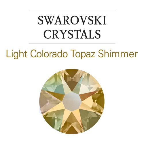 Swarovski Crystals Light Colorado Topaz Shimmer (No Hotfix) - danjinail