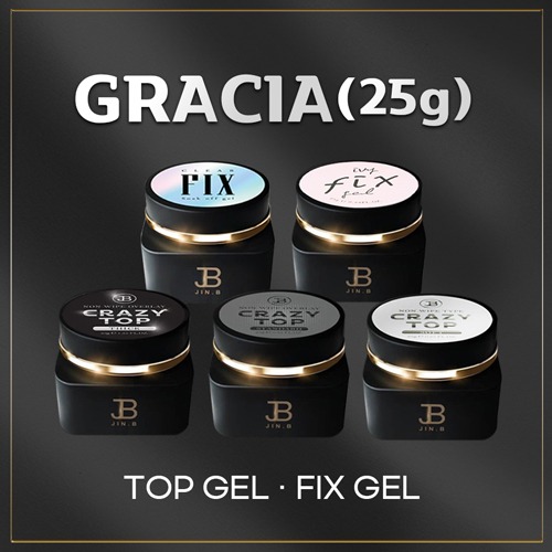 Gracia Non-wipe Crazy Top gel, Fix gel 25g