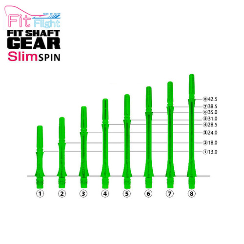 Fit Shaft - GEAR - SLIM - Clear Green
