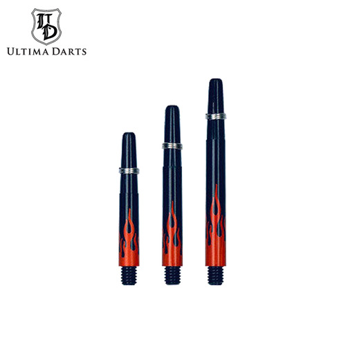 Ultima Darts - Shaft - Design - Fire - black red