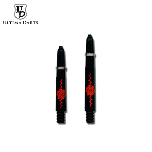 Ultima Darts - Shaft - Design - Rose - black red