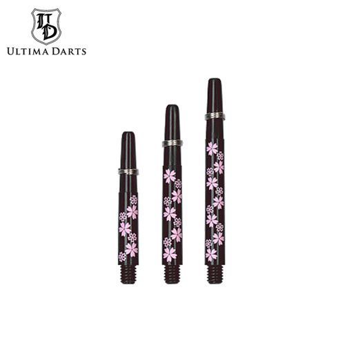 Ultima Darts - Shaft - Design - Sakura - black pink