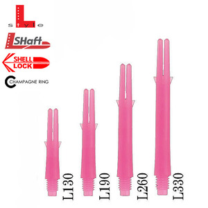 L Shaft Lock Straight Shocking Pink