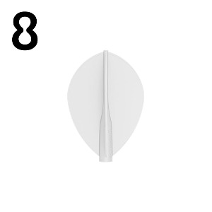 8 flight - TEARDROP - WHITE
