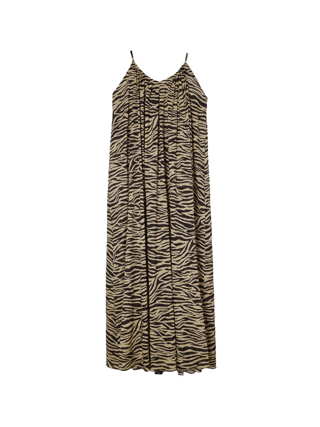189. Zebra Pattern Sleeveless Maxi Dress / 지브라 패턴 슬리브리스 맥시 드레스