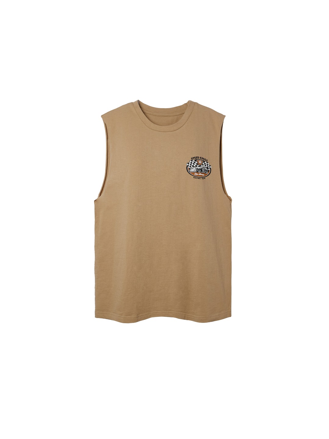 226. Vintage Printed Sleeveless T-shirt (Version B) / 빈티지 프린트 슬리브리스 티셔츠 (B버전)