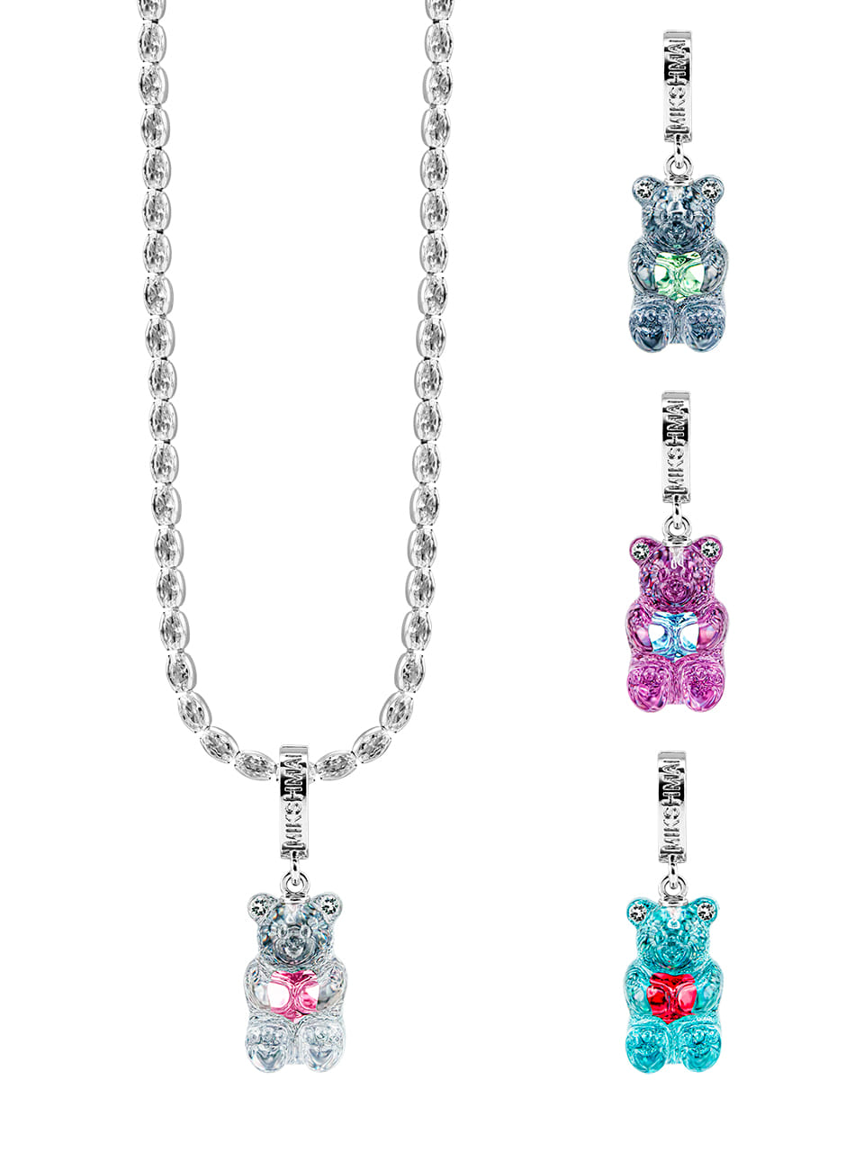 TWINKLE BEAR NECKLACE (4 COLOR)