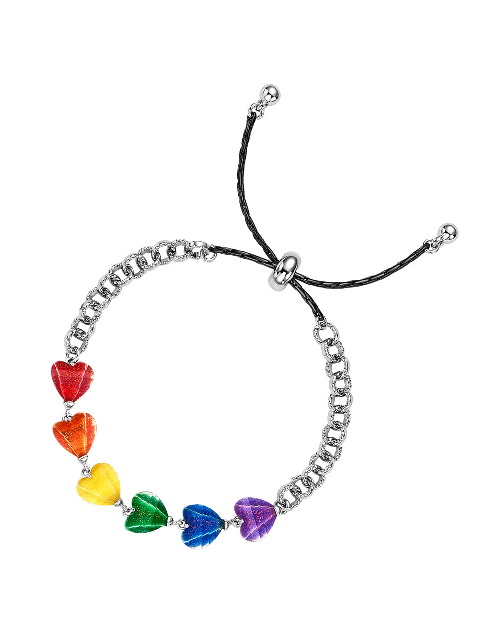 RAINBOW HEART BRACELET