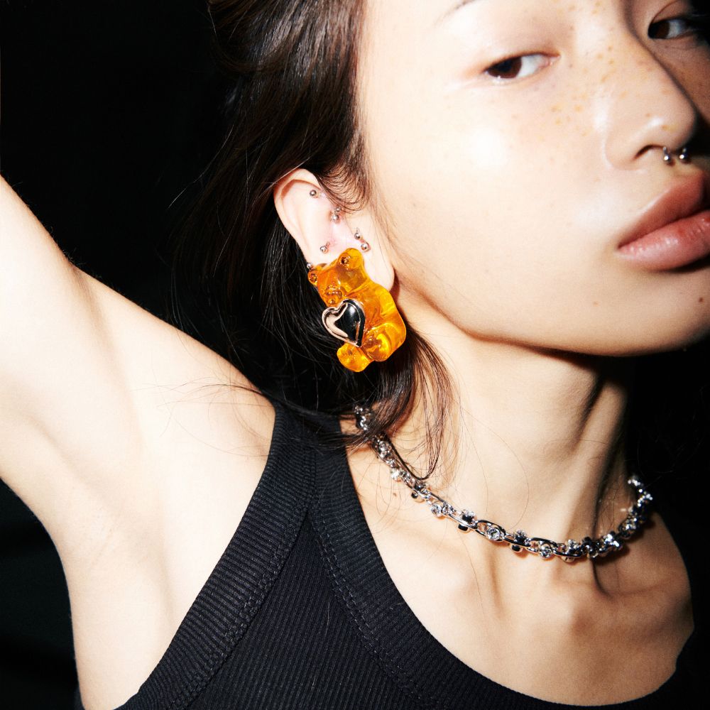 GL｜ CRYSTAL INTERLOCKING NECKLACE｜ MIKSHIMAI®