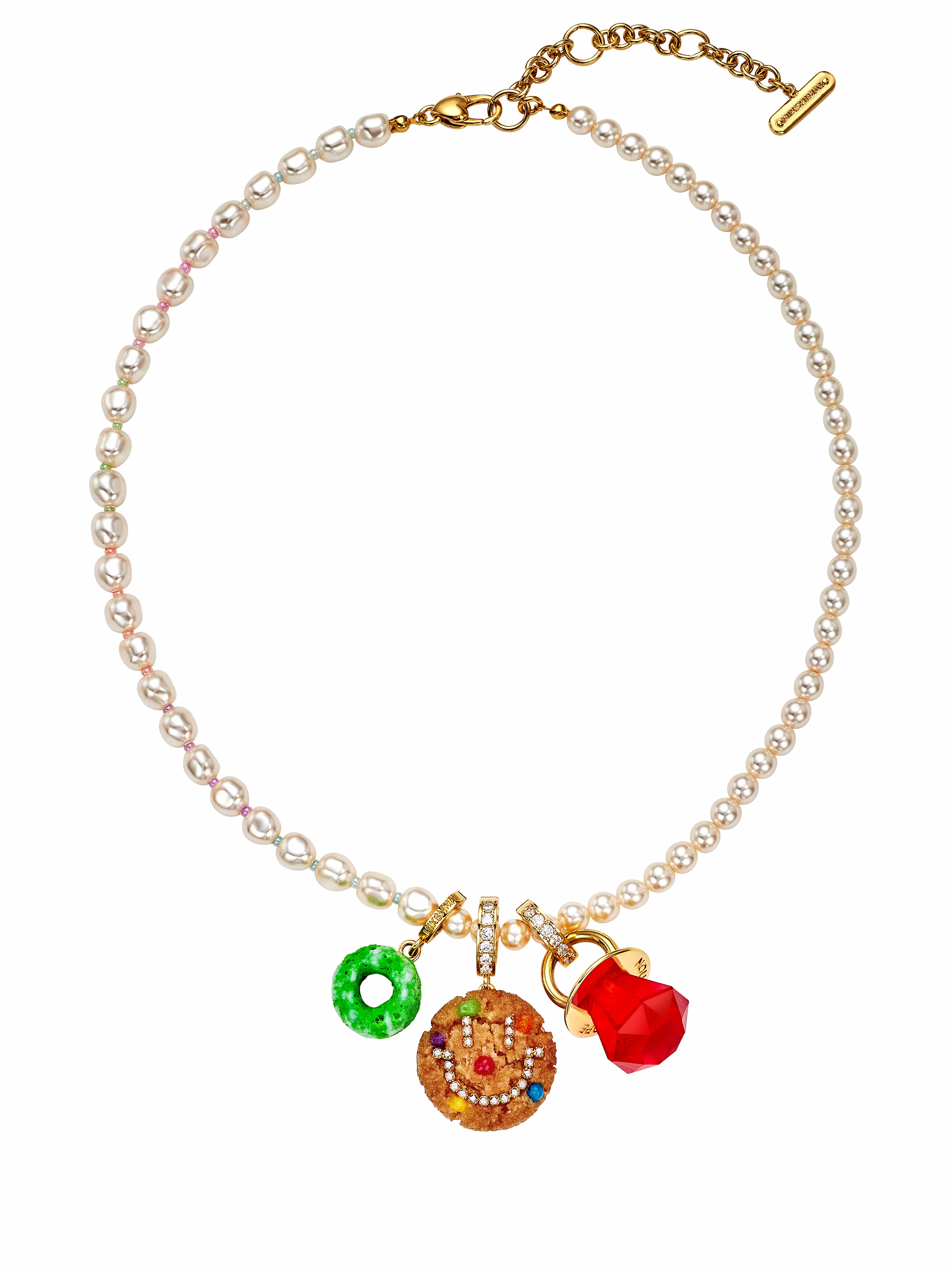 PIERROT COOKIE  MULTI CHARM NECKLACE