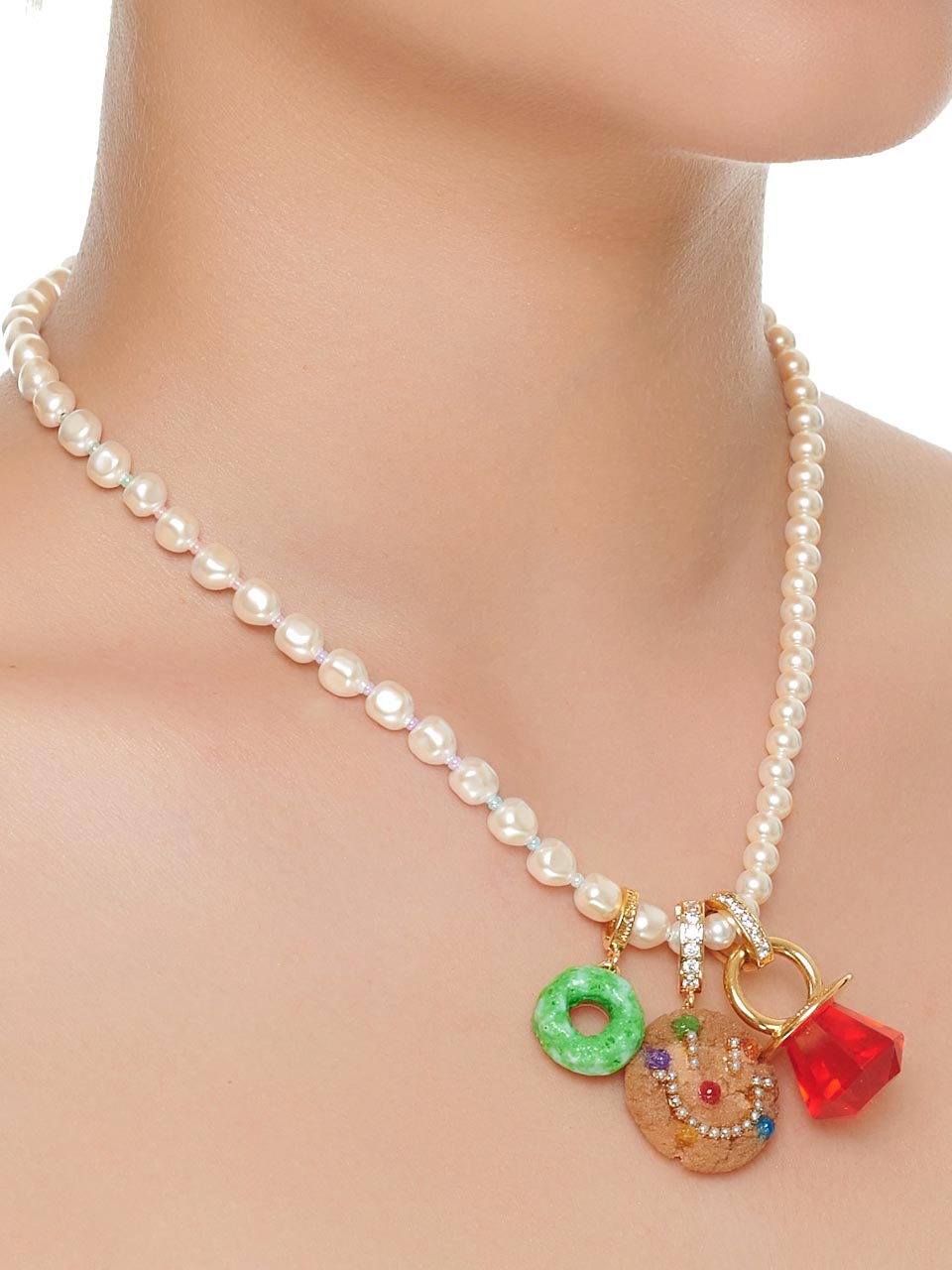 PIERROT COOKIE CHARM NECKLACE