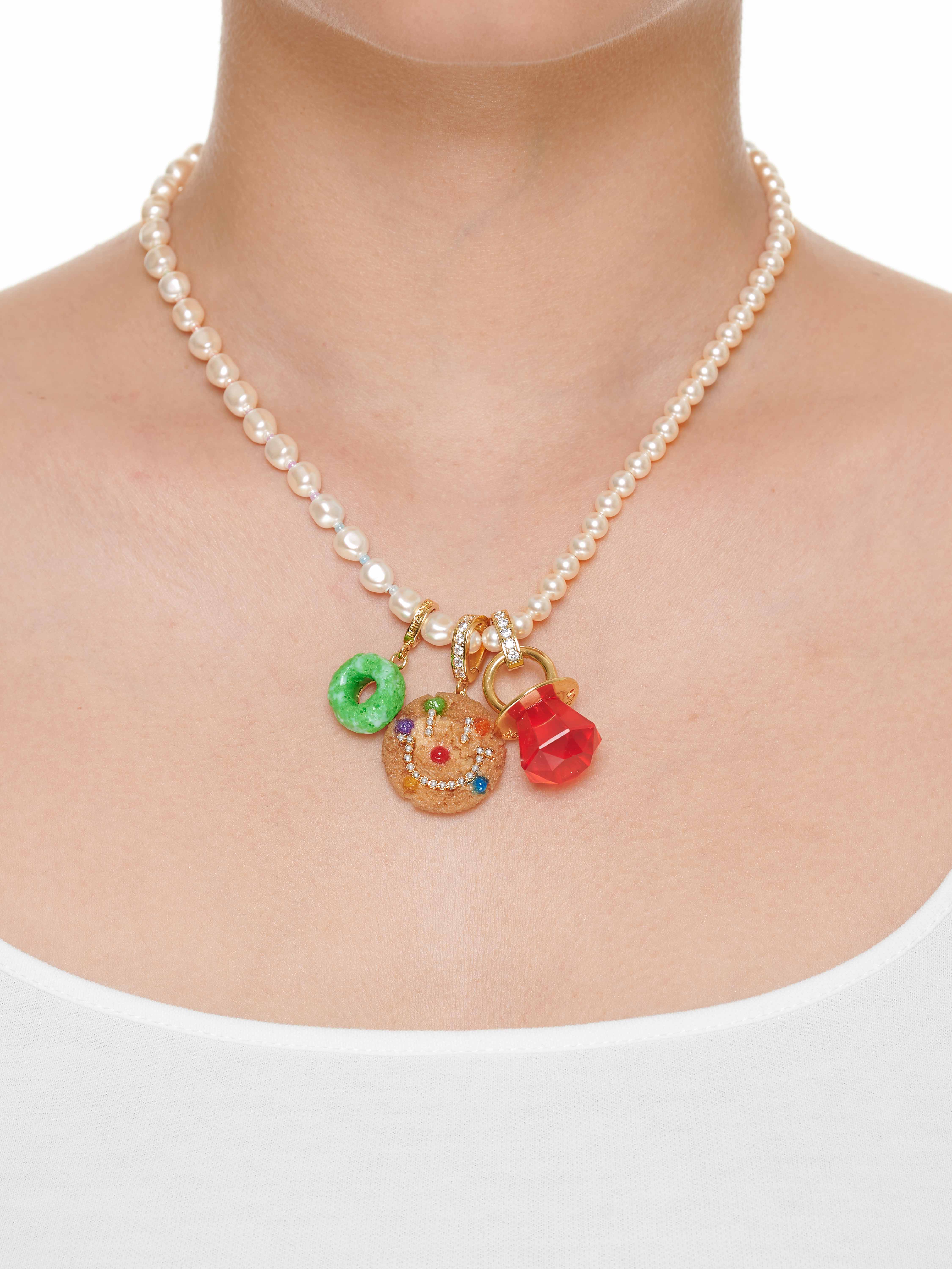 PIERROT COOKIE  MULTI CHARM NECKLACE