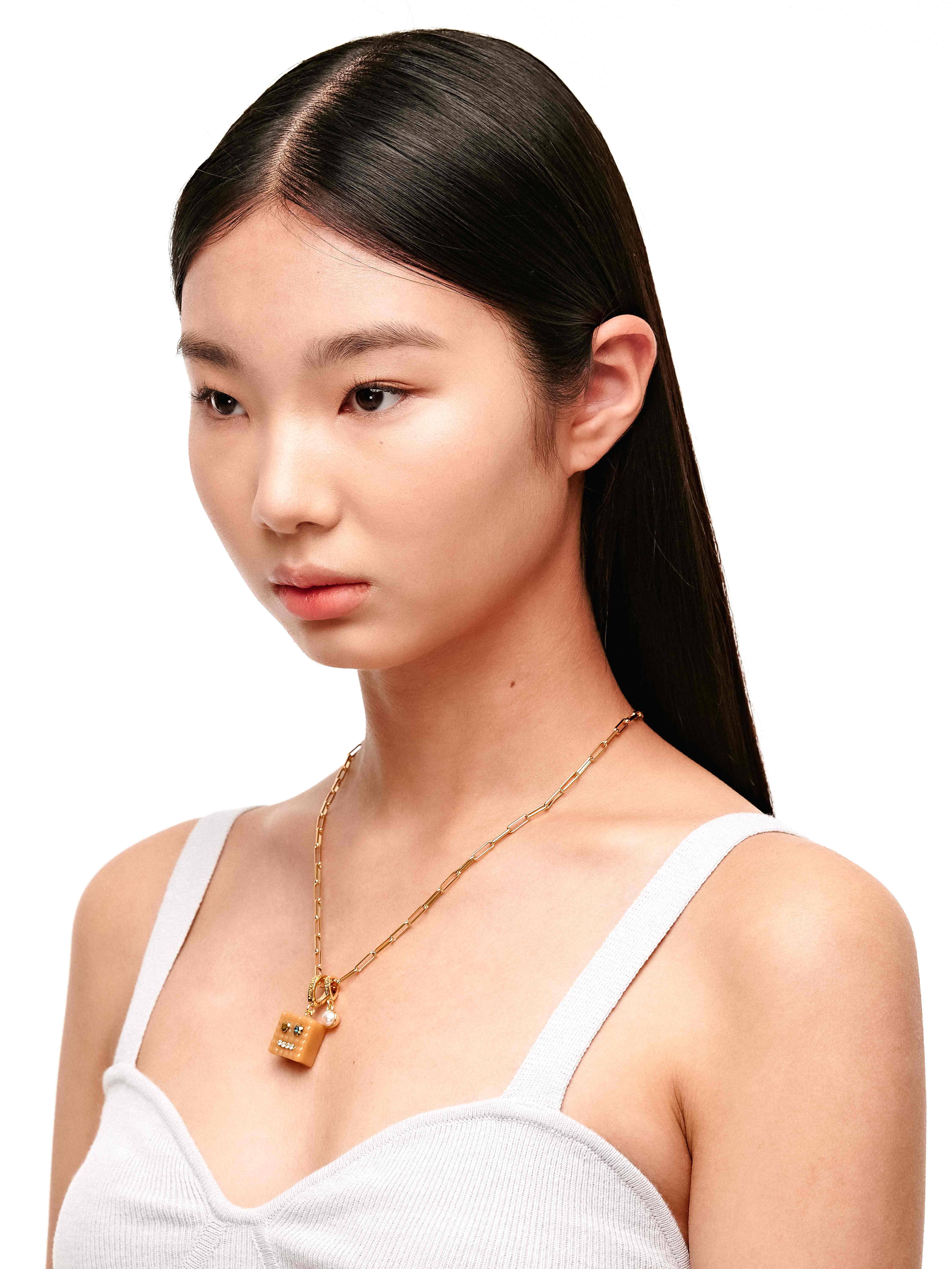 ROBOTIC CARAMEL CANDY CHAIN NECKLACE