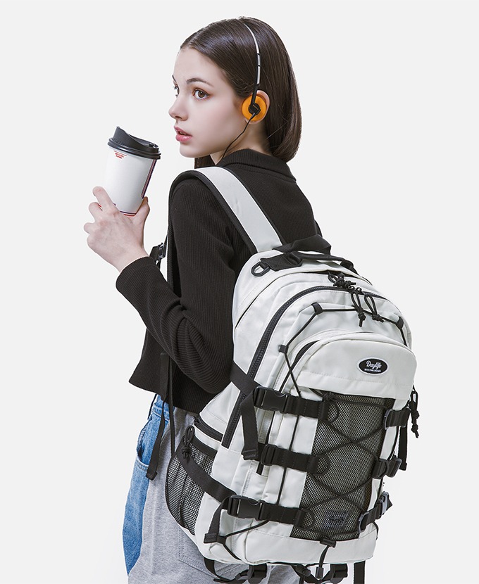 2022 DAYLIFE DOUBLE STRING BACKPACK (IVORY)リュックサック