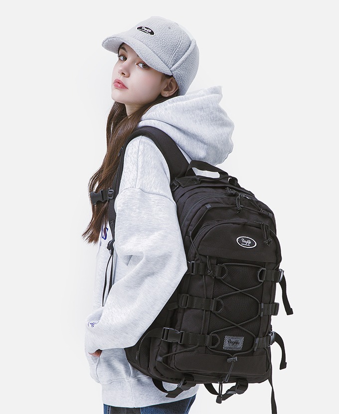 2022 DAYLIFE DOUBLE STRING BACKPACK (BLACK)リュックサック
