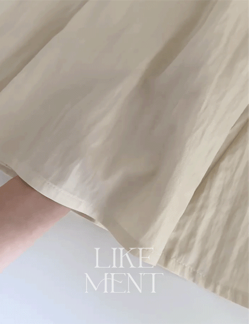 [LIKEMENT] 슈슈 썸머 와샤 뒷밴딩 훌 스커트 (SK) - 2color - 라이크유