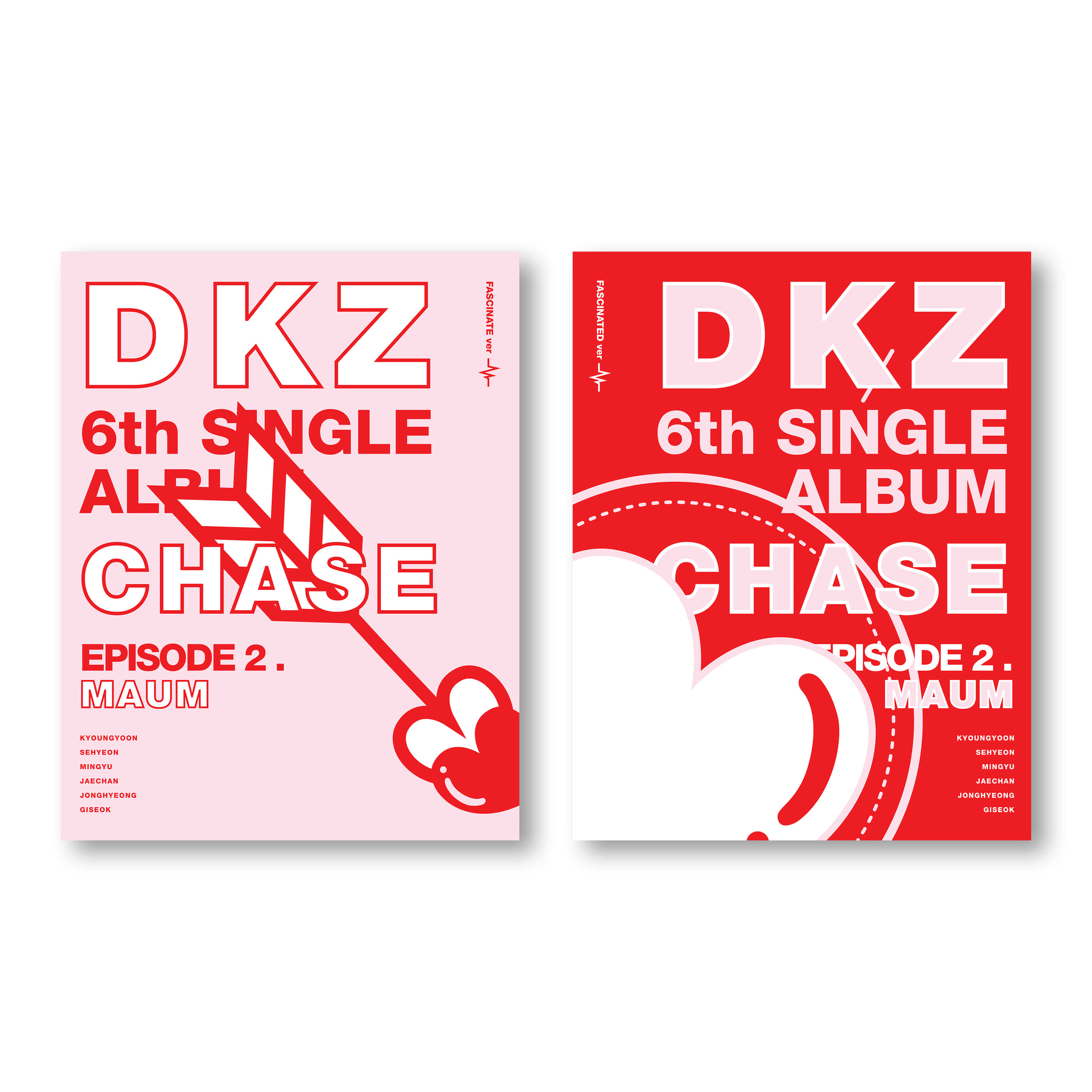 DKZ (디케이지) - 싱글 6집 [CHASE EPISODE 2. MAUM] (FASCINATE + FASCINATED ver. 2종 세트)
