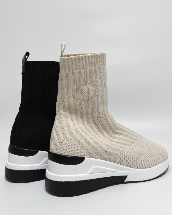 Colorblock Ankle Sock Shoes
