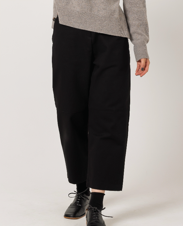 Solid Tone Semi-Elastic Pants