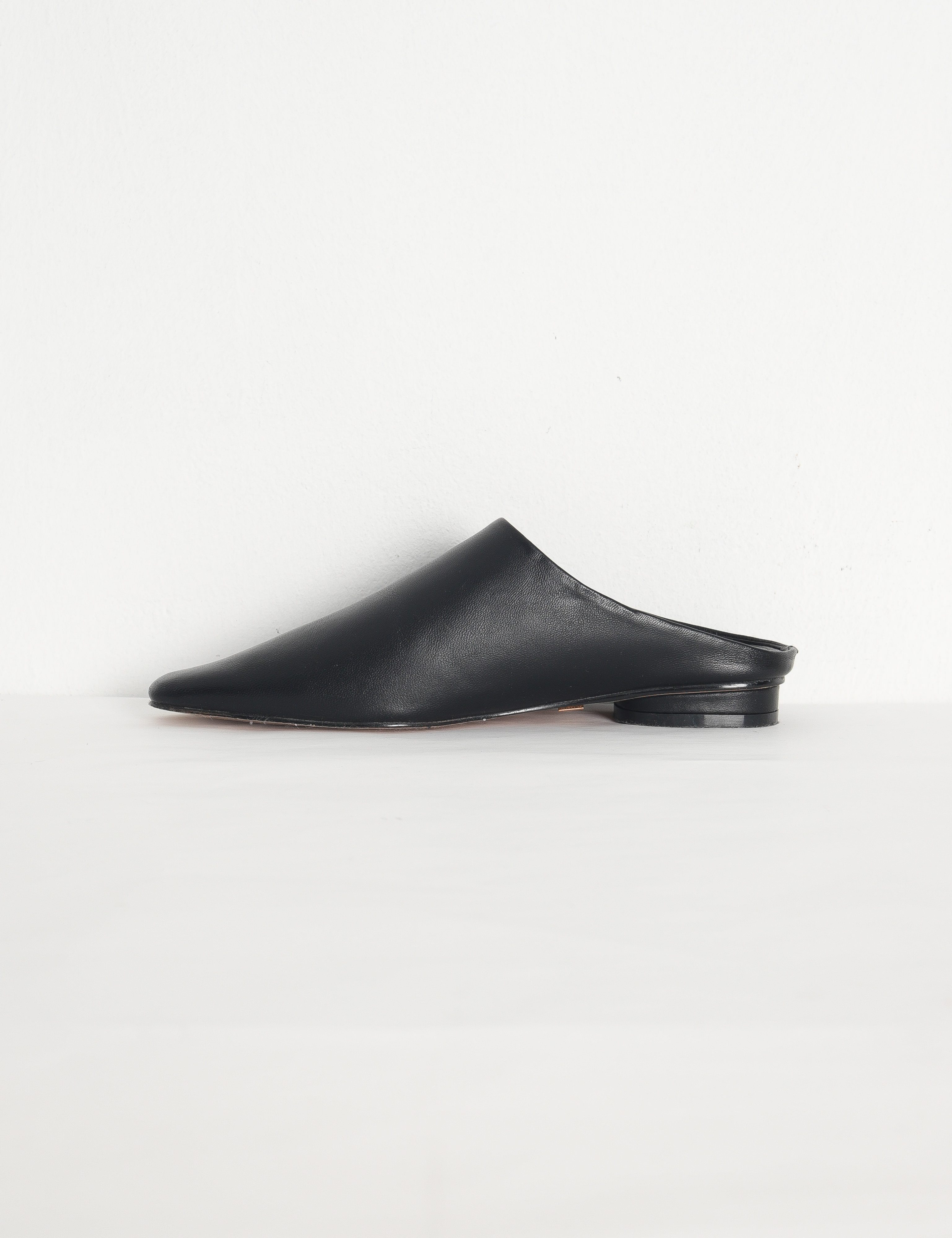 Flat Sheep Leather Slide Loafers