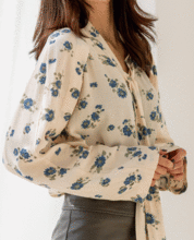 Floral Extended Sleeve Blouse