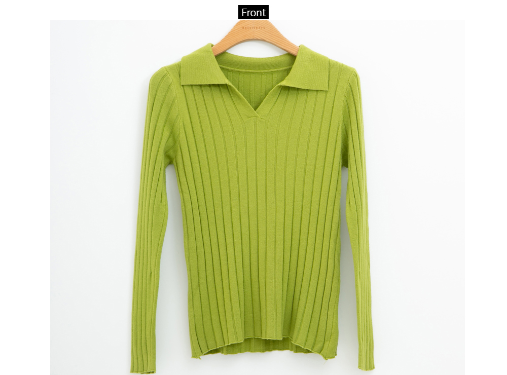 long sleeved tee lime color image-S1L33